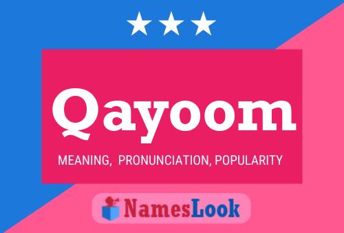 Qayoom Name Poster