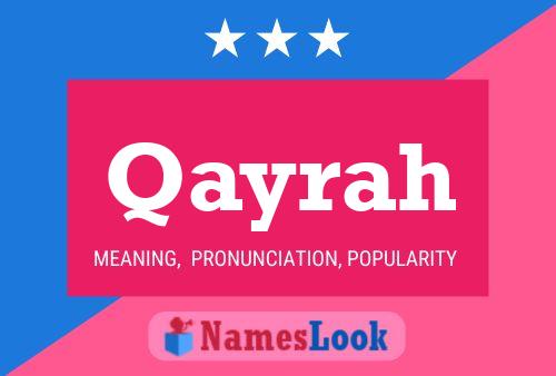 Qayrah Name Poster