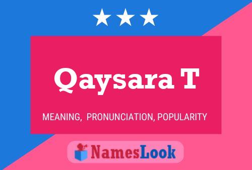 Qaysara T Name Poster