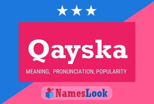 Qayska Name Poster