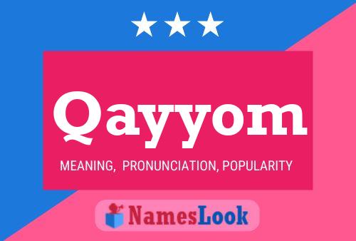 Qayyom Name Poster