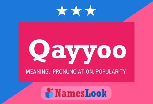 Qayyoo Name Poster