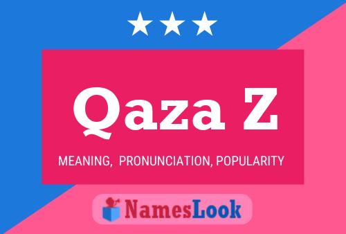 Qaza Z Name Poster