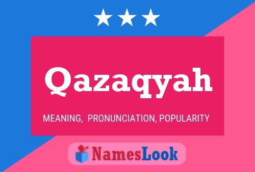 Qazaqyah Name Poster