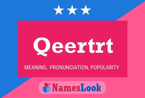 Qeertrt Name Poster