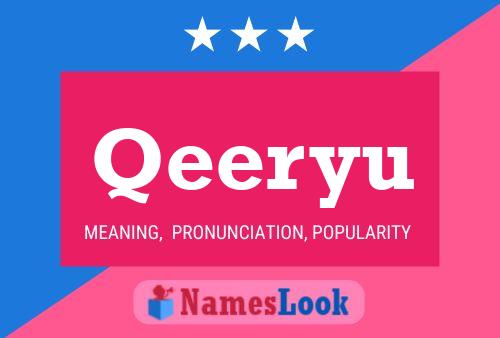 Qeeryu Name Poster