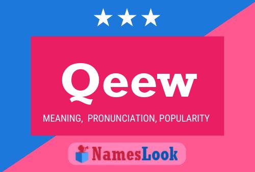 Qeew Name Poster