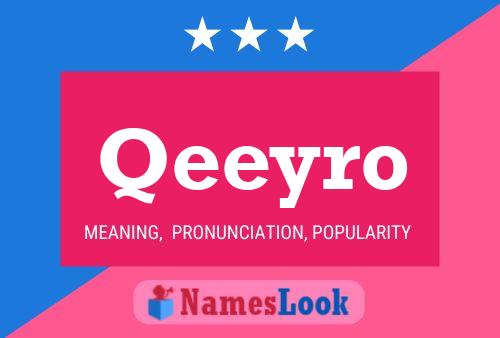 Qeeyro Name Poster