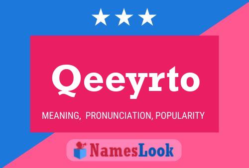 Qeeyrto Name Poster