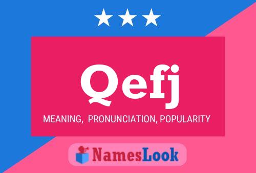 Qefj Name Poster