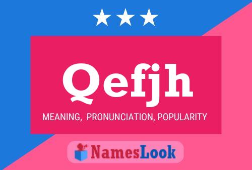 Qefjh Name Poster