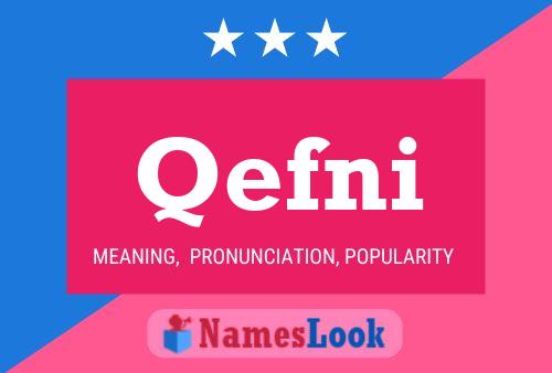 Qefni Name Poster