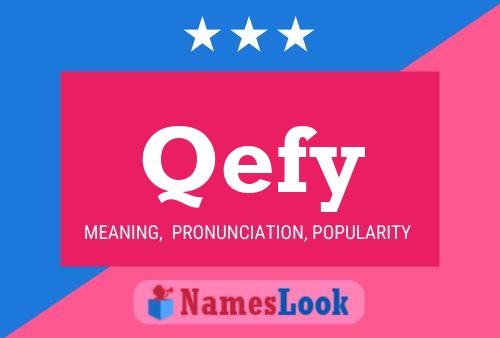 Qefy Name Poster