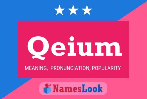 Qeium Name Poster