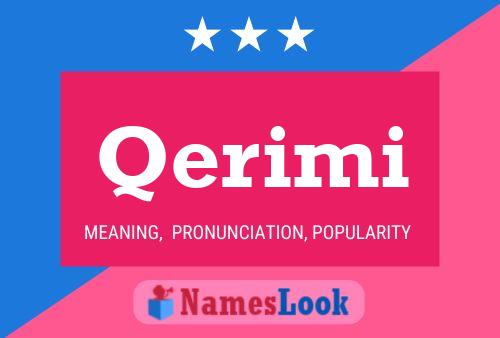 Qerimi Name Poster