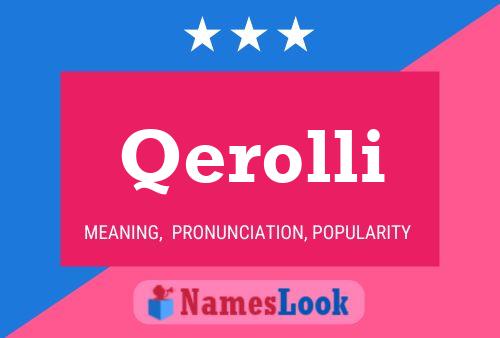 Qerolli Name Poster