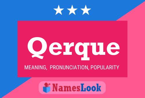 Qerque Name Poster