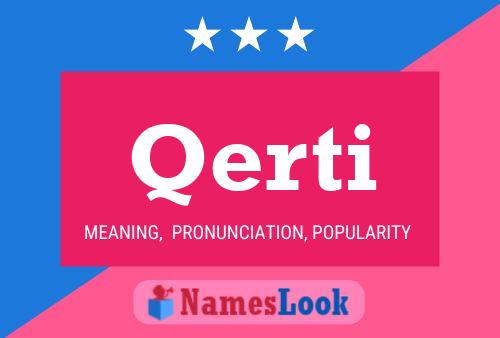 Qerti Name Poster