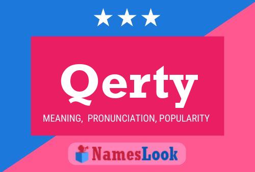 Qerty Name Poster