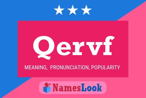 Qervf Name Poster