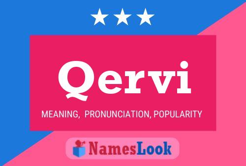 Qervi Name Poster