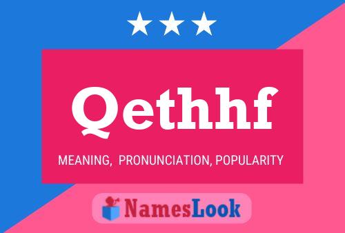 Qethhf Name Poster