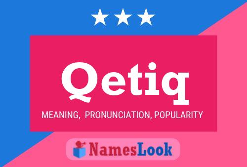 Qetiq Name Poster