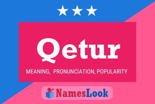 Qetur Name Poster