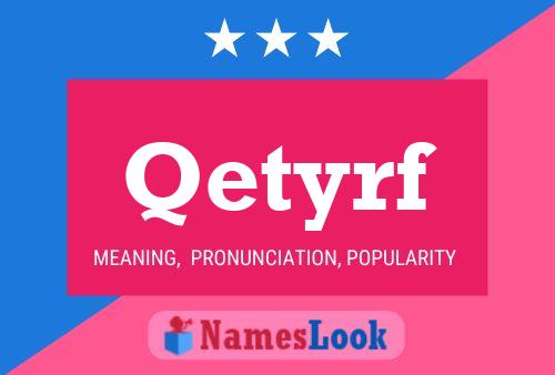 Qetyrf Name Poster