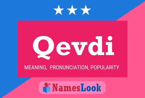 Qevdi Name Poster