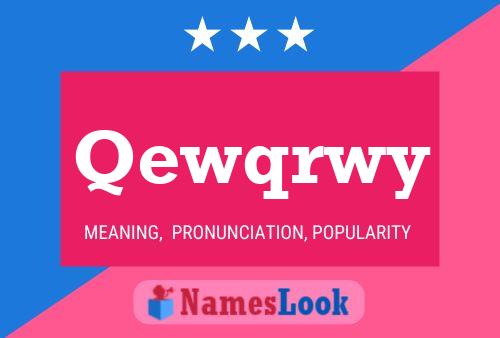 Qewqrwy Name Poster