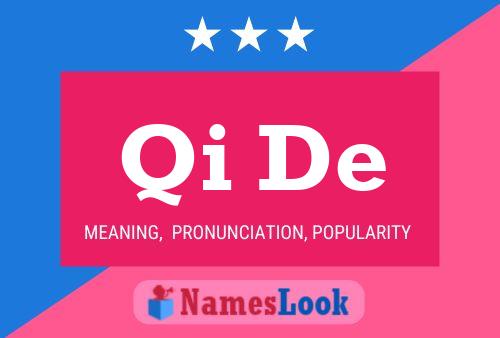 Qi De Name Poster