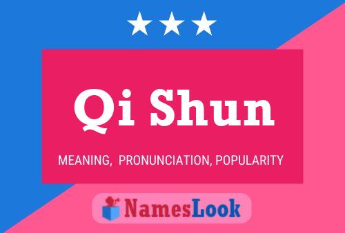 Qi Shun Name Poster