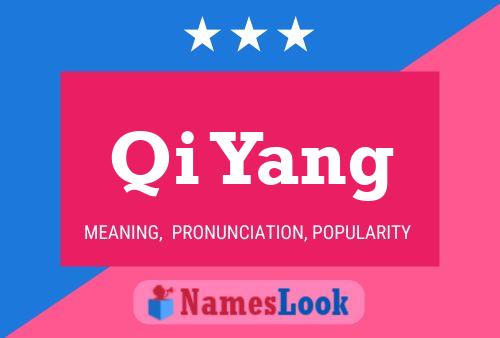 Qi Yang Name Poster