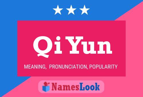 Qi Yun Name Poster