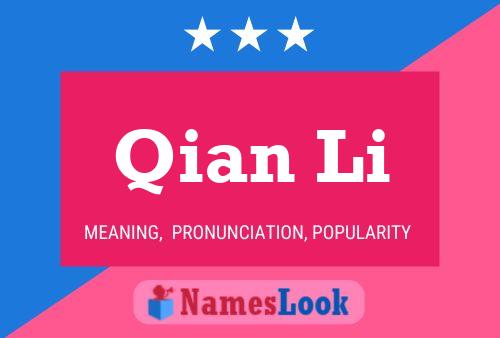 Qian Li Name Poster