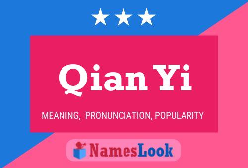 Qian Yi Name Poster