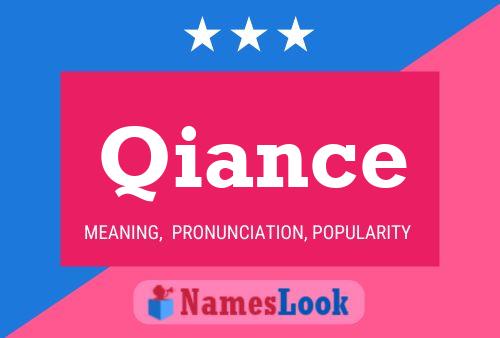 Qiance Name Poster