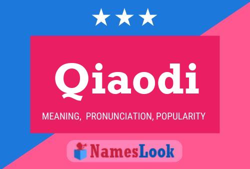 Qiaodi Name Poster