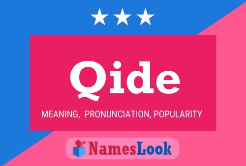 Qide Name Poster