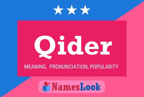 Qider Name Poster