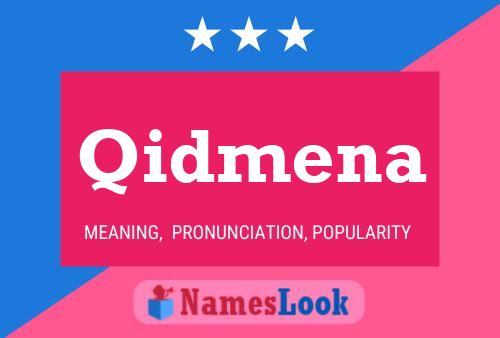 Qidmena Name Poster