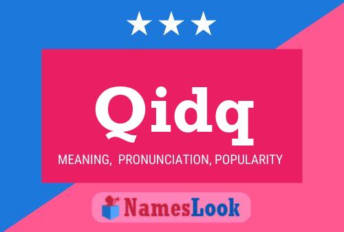 Qidq Name Poster