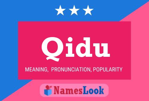 Qidu Name Poster