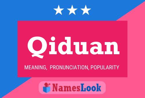 Qiduan Name Poster