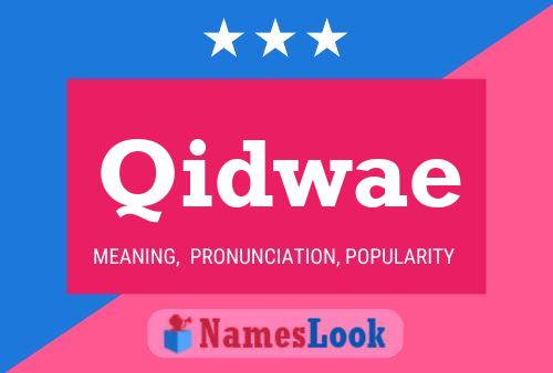 Qidwae Name Poster