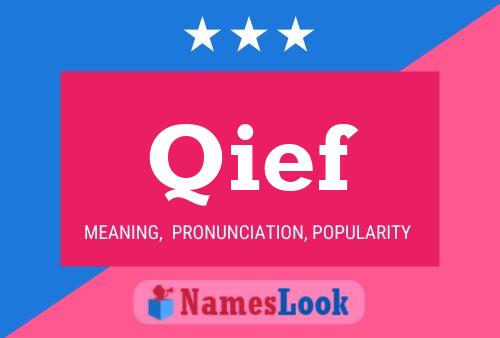 Qief Name Poster