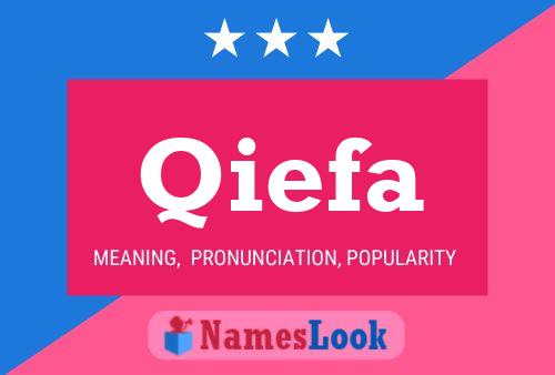 Qiefa Name Poster