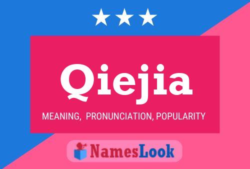 Qiejia Name Poster