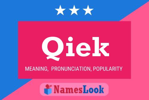 Qiek Name Poster